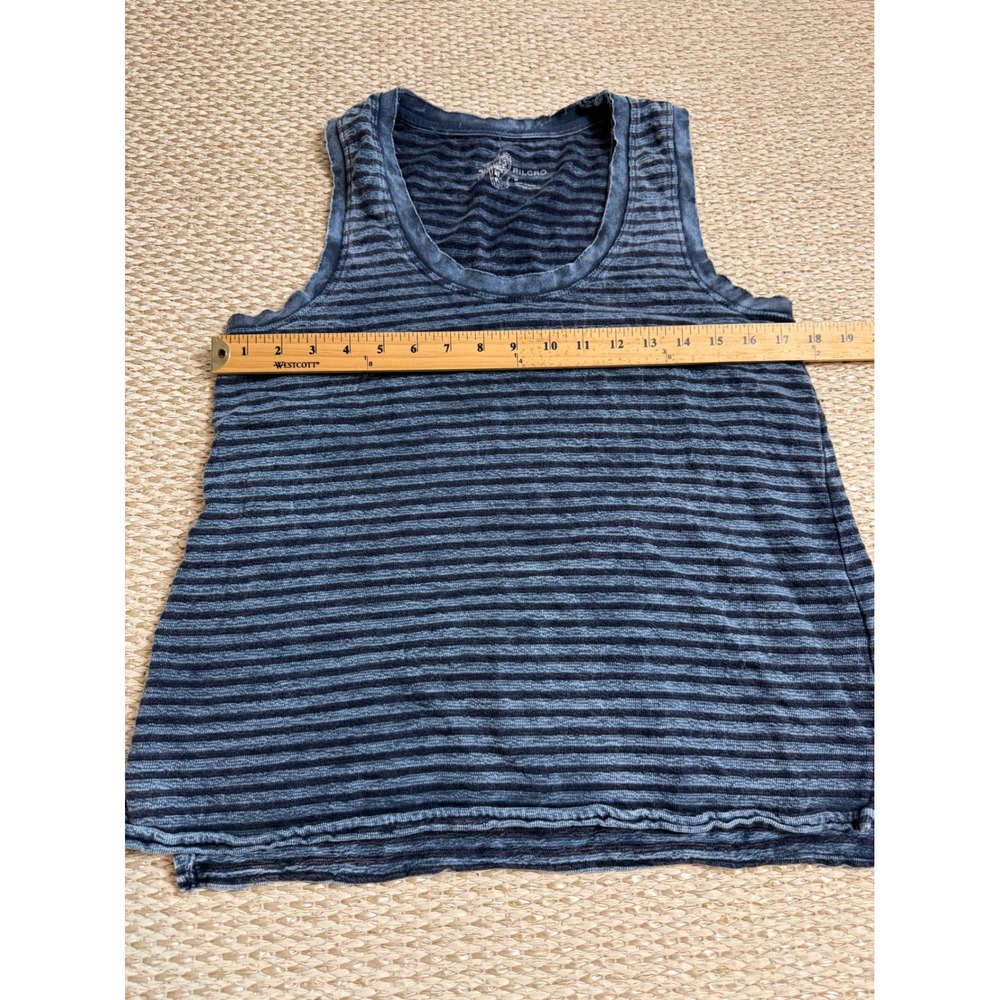Pilcro Anthropologie Striped Tank Top Blue Sleeveless lagenlook euro summer M - Picture 6 of 7